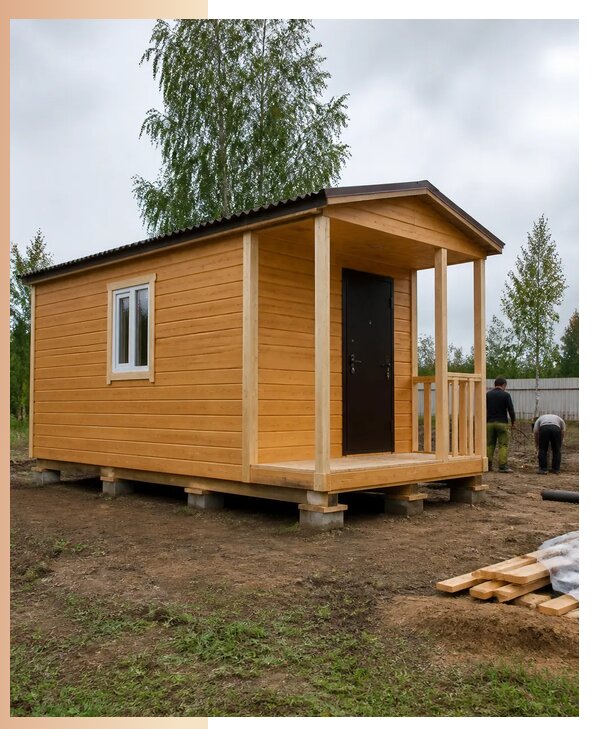 Недорогие дачные домики в Петрозаводске с изготовлением и доставкой